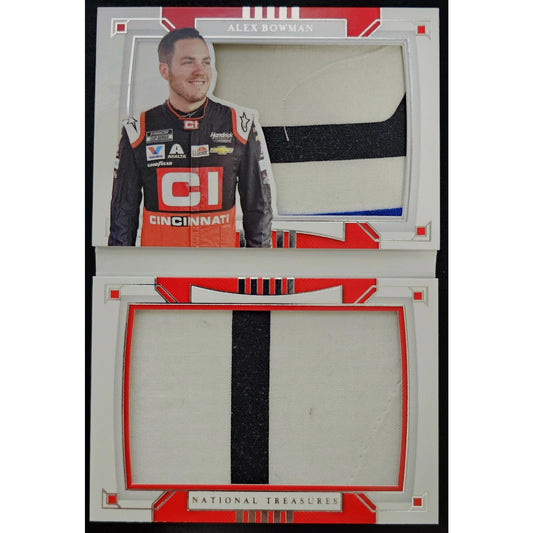 2020 Panini National Treasures #AB Alex Bowman Jumbo Firesuit Booklet Duals #/25