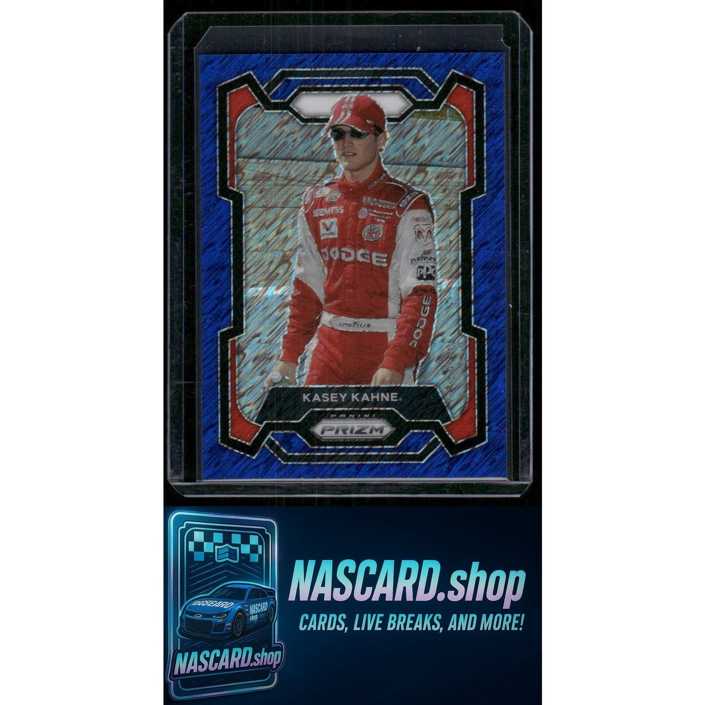 2024 Panini Prizm #31 Kasey Kahne Blue Shimmer #/10