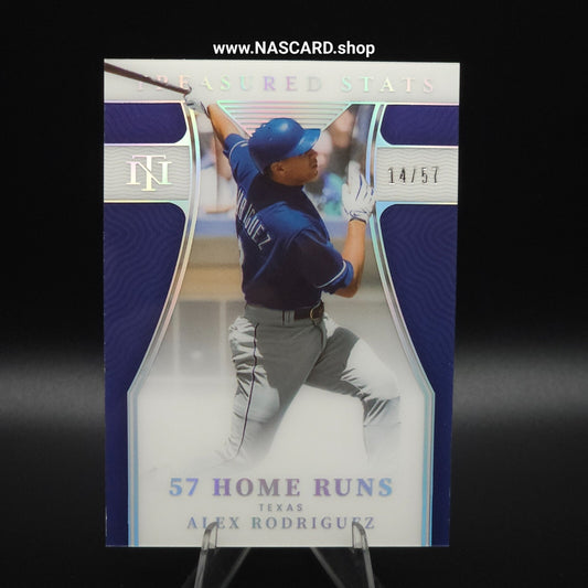 2022 National Treasures Baseball Treasured Stats #TS-16 Alex Rodriguez /57