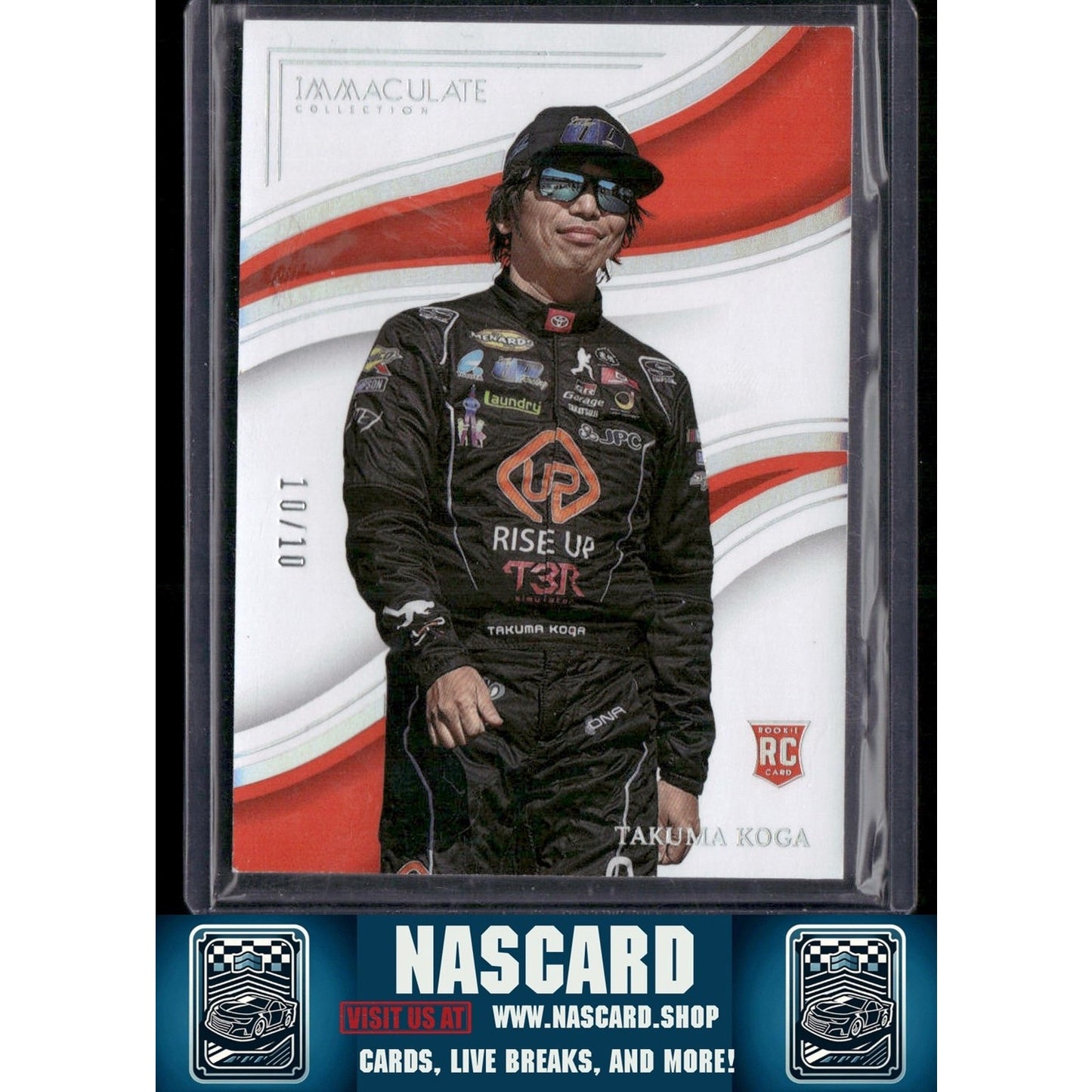 2023 Panini Chronicles #49 Takuma Koga Immaculate Holo Silver #10/10