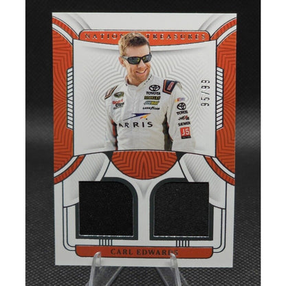 2023 Panini National Treasures Dual Race Used Firesuit #DRU-CED Carl Edwards /99 - NASCARD.shop