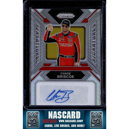 2024 Panini Prizm #SS-CBE Chase Briscoe Sensational Signatures