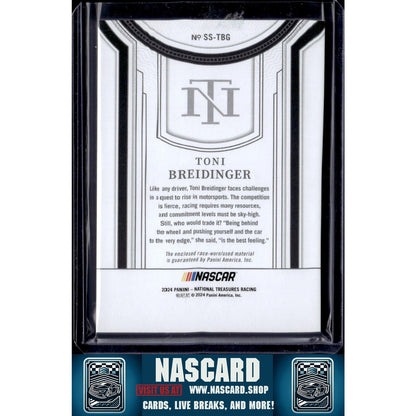 2024 Panini National Treasures #SS-TBG Toni Breidinger Silhouettes - NASCARD.shop