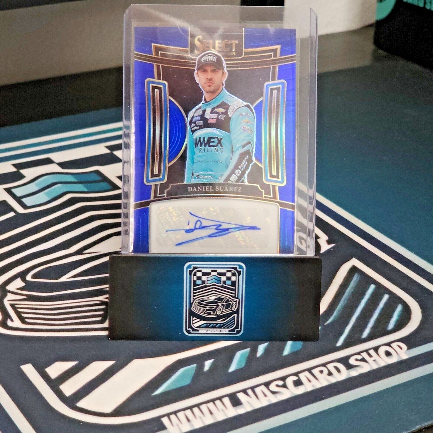 2024 Panini Select Racing Signatures Blue Prizm #S-DSZ Daniel Suarez 91/99