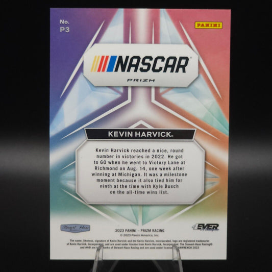 2023 Panini Prizm - Prizmatic White Sparkle Prizm #P3 Kevin Harvick