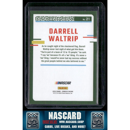 2024 Donruss #21 Darrell Waltrip Pink #/25