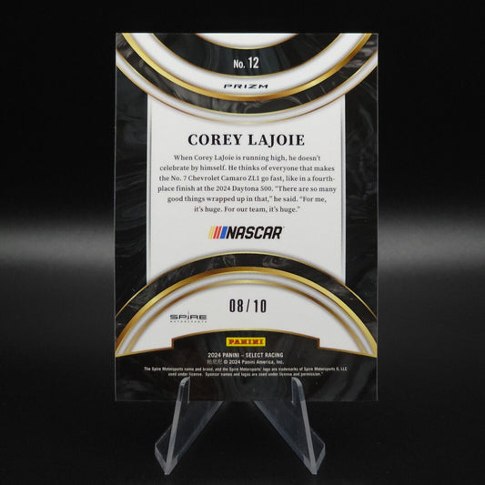 2024 Panini Select - American Pride Gold Flash Prizm #12 Corey LaJoie /10 - NASCARD.shop
