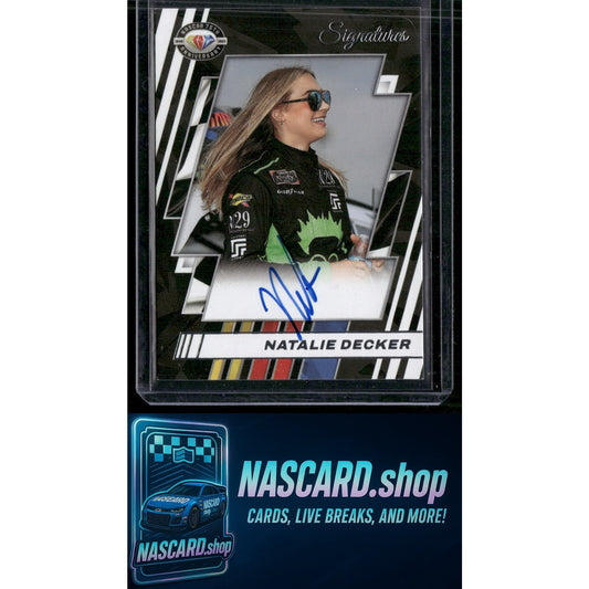 2023 Panini Prime #75-ND Natalie Decker NASCAR 75th Anniversary Signatures