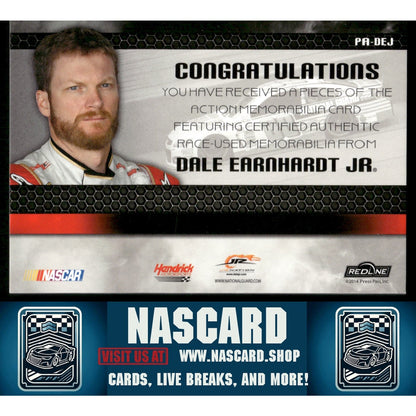 2014 Press Pass Redline Dale Earnhardt Jr. Pieces Of The Action Blue #01/10 - NASCARD.shop