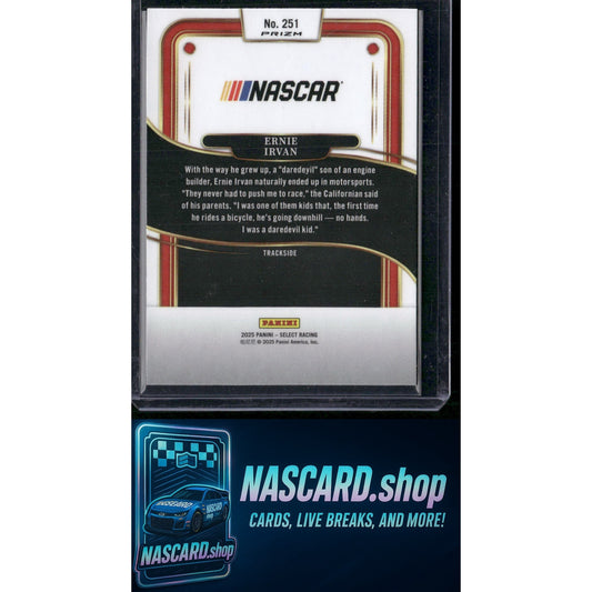 2025 Panini Select #251 Ernie Irvan Silver NASCAR Logo