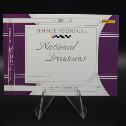 2022 Panini National Treasures - Quad Race Used Jimmie Johnson Shoes /25 (MEM)