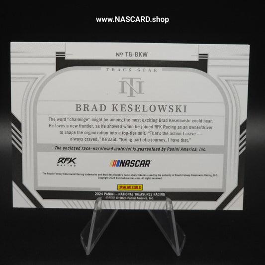 2024 Panini National Treasures Track Gear Blue Brad Keselowski /75