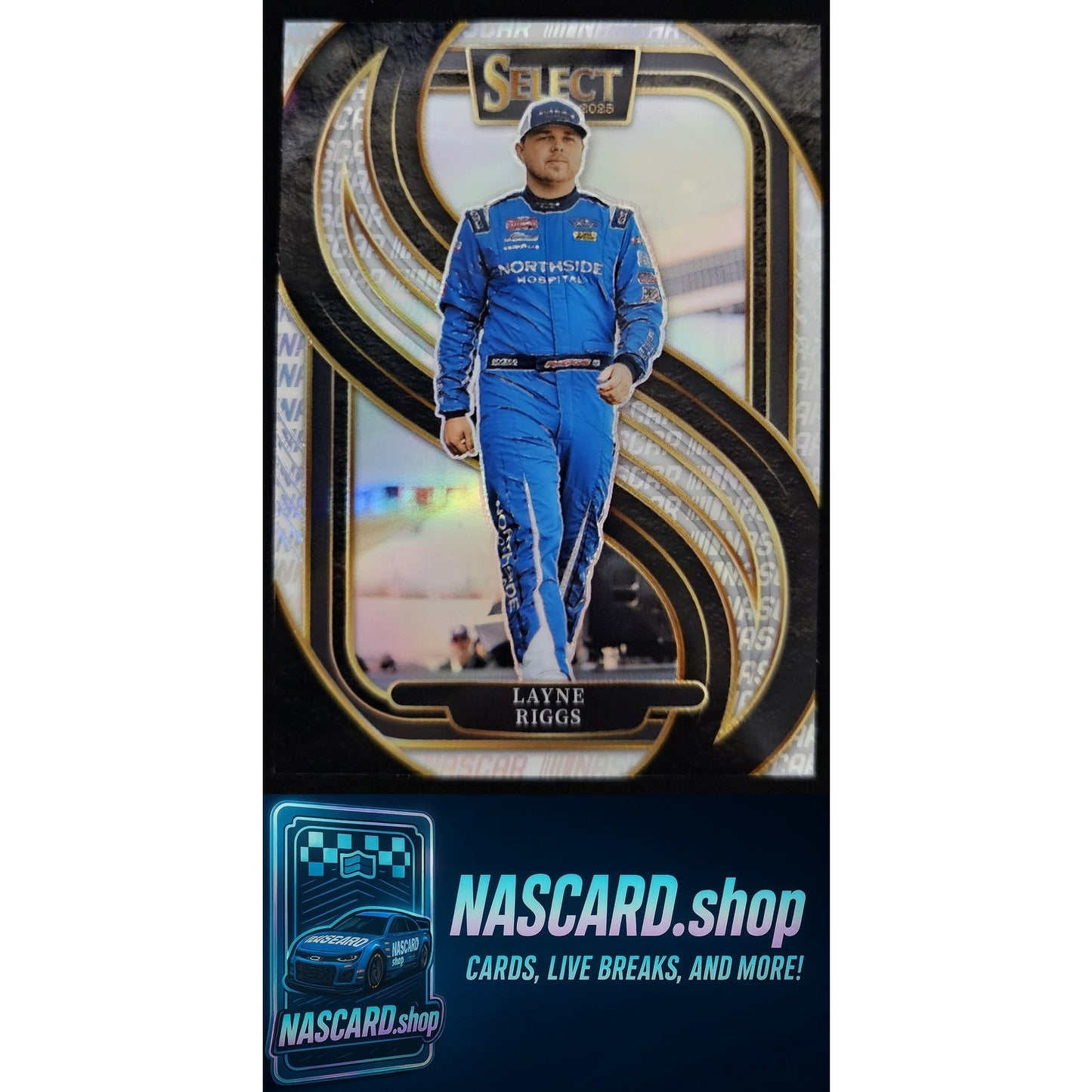2025 Panini Select #209 Layne Riggs Silver NASCAR Logo