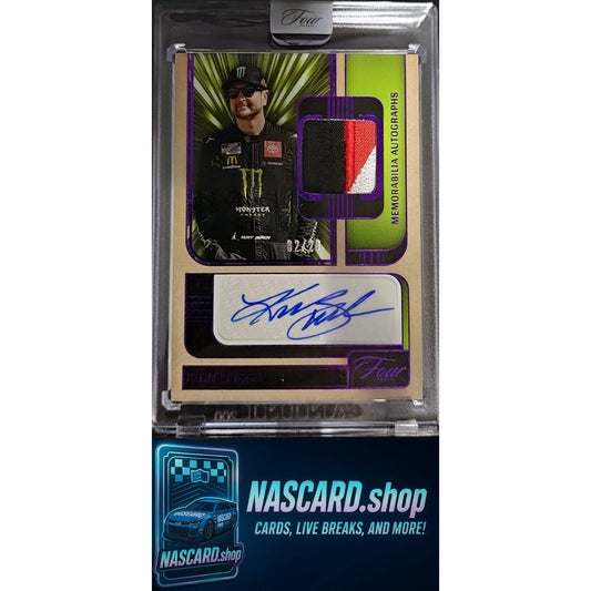 2025 Panini Turn Four #MA-KUB Kurt Busch Memorabilia Autographs Purple #/20