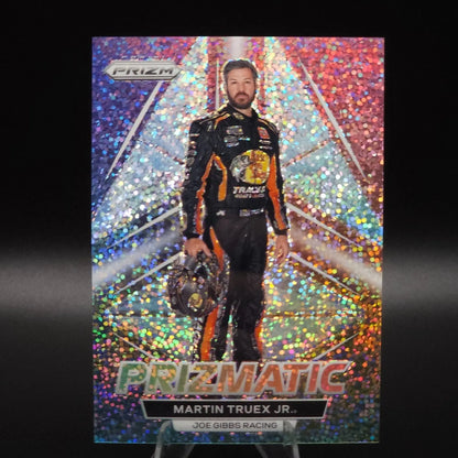 2023 Panini Prizm - Prizmatic Martin Truex Jr. #P2 White Sparkle Prizm NASCARD.shop