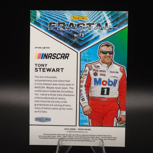 2023 Panini Prizm - Fractal Tony Stewart #F9 White Sparkle Prizm