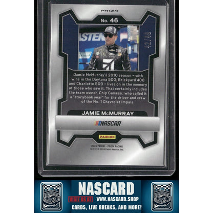 2024 Panini Prizm #46 Jamie McMurray Carolina Blue #/49 - NASCARD.shop
