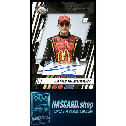2023 Panini Prizm #75-JM Jamie McMurray NASCAR 75th Anniversary Signatures