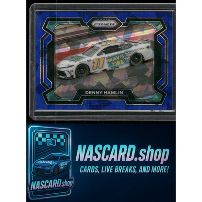 2024 Panini Prizm #98 Denny Hamlin Blue Ice - NASCARD.shop