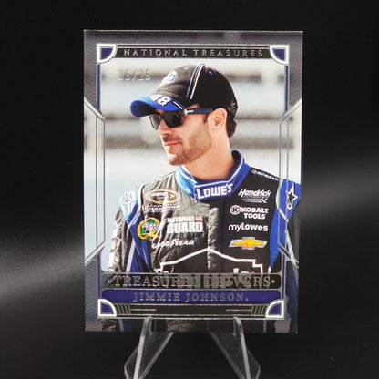 2023 Panini National Treasures - Treasured Drivers #TD4 Jimmie Johnson /25 - NASCARD.shop
