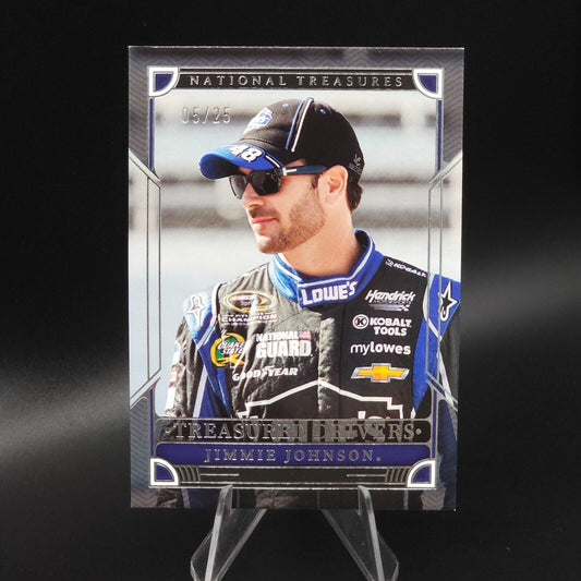 2023 Panini National Treasures - Treasured Drivers #TD4 Jimmie Johnson /25 - NASCARD.shop