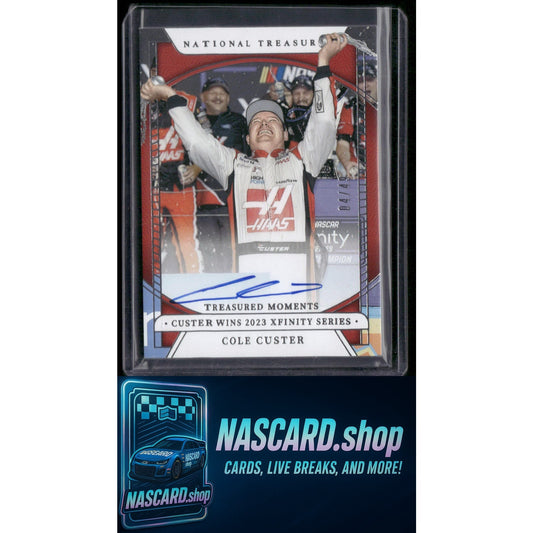 2024 Panini National Treasures #TMS-CCT Cole Custer Treasured Moments #/49