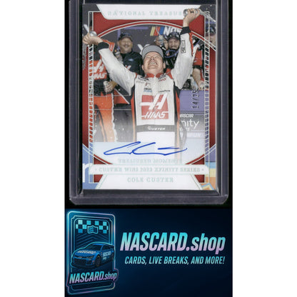 2024 Panini National Treasures Cole Custer Treasured Moments Holo Silver #/25