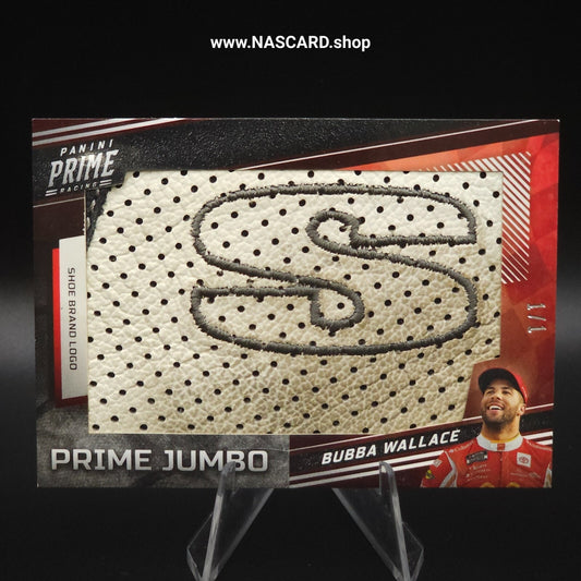 2023 Panini Prime Racing Jumbo Patch Simpson Shoe Bubba Wallace 1/1