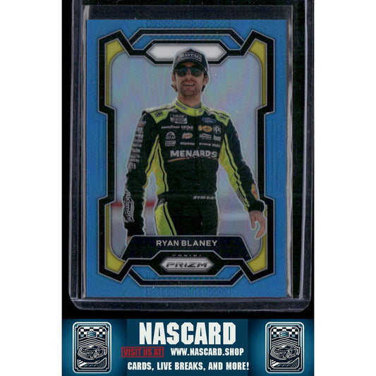2024 Panini Prizm #50 Ryan Blaney Carolina Blue #/49 - NASCARD.shop