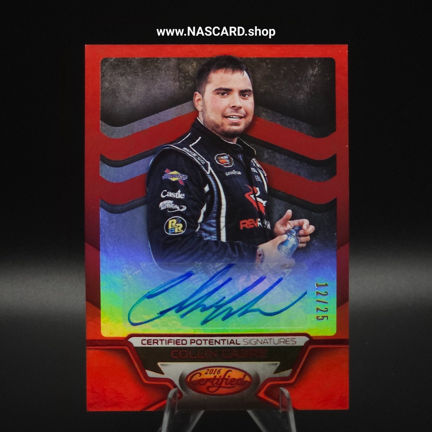 2016 Panini Certified Potential Signatures Collin Cabre Mirror Red /25 (AU, RC)
