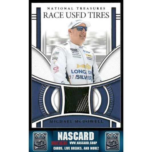 2024 Panini National Treasures #RUT-MMD Michael McDowell Race Used Tires