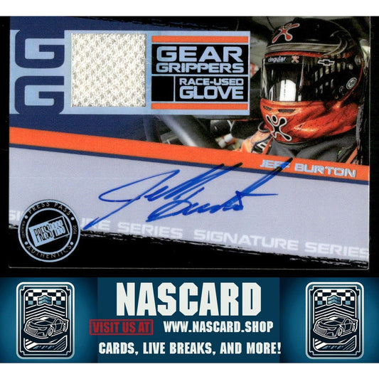 2006 Press Pass Stealth Vault #GGS-JB Jeff Burton Gear Grippers Autographs