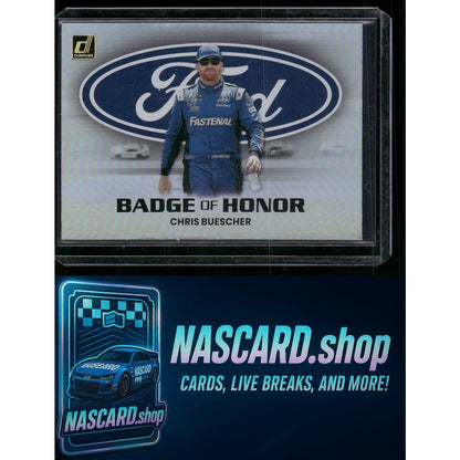 2024 Donruss #19 Chris Buescher Badge of Honor