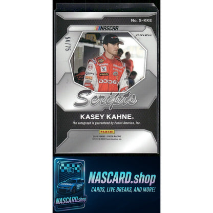 2024 Panini Prizm #S-KKE Kasey Kahne Scripts Red #/75
