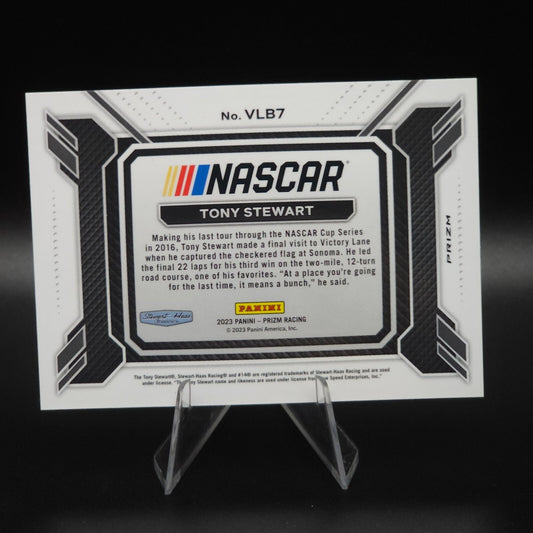 2023 Panini Prizm - Victory Lane Bound Tony Stewart #VLB7 White Sparkle Prizm