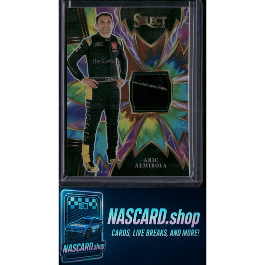 2024 Panini Select #S-AAM Aric Almirola Sparks Tie-Dye Prizms #/25