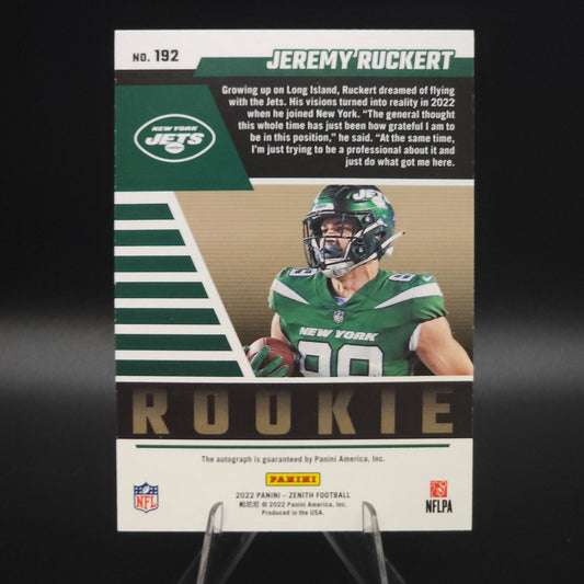 2022 Panini Zenith - Rookies Autographs Jeremy Ruckert #192 Red Zone (RC)