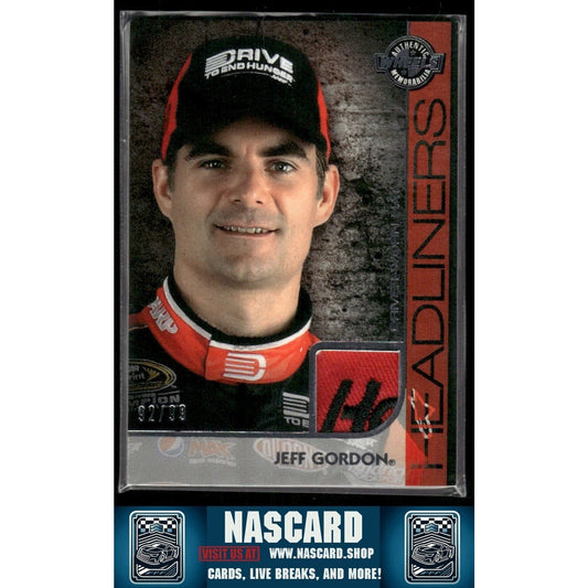2011 Press Pass Wheels Headliners Driver Worn Hat Jeff Gordon /99 Hendrick Patch