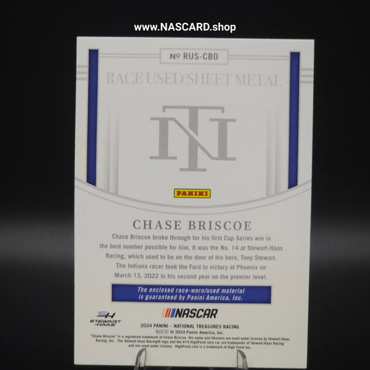 2024 National Treasures Race Used Sheet Metal Chase Briscoe /99