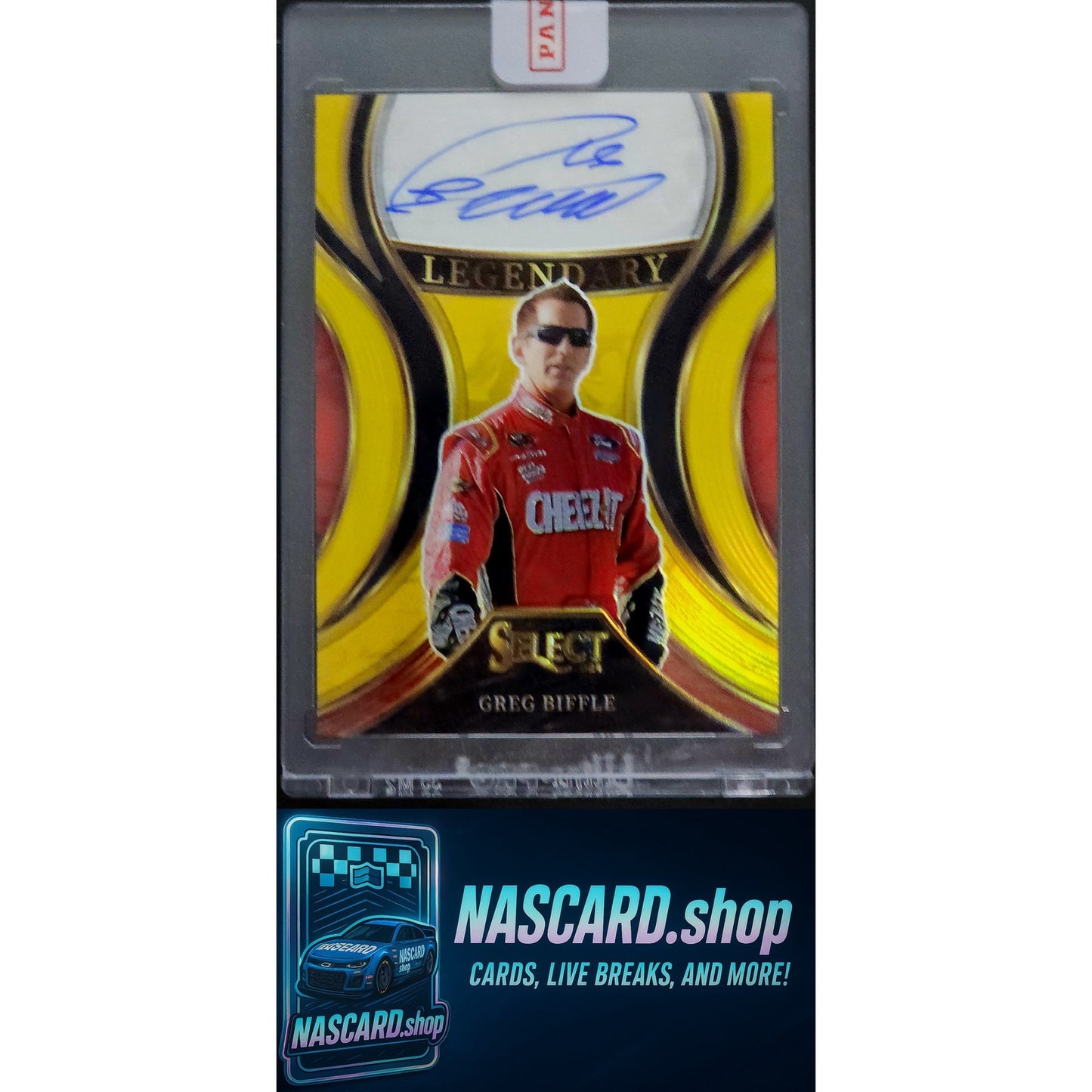 2024 Panini Select #LS-GBF Greg Biffle Legendary Signatures Gold Prizms #10/10 - NASCARD.shop