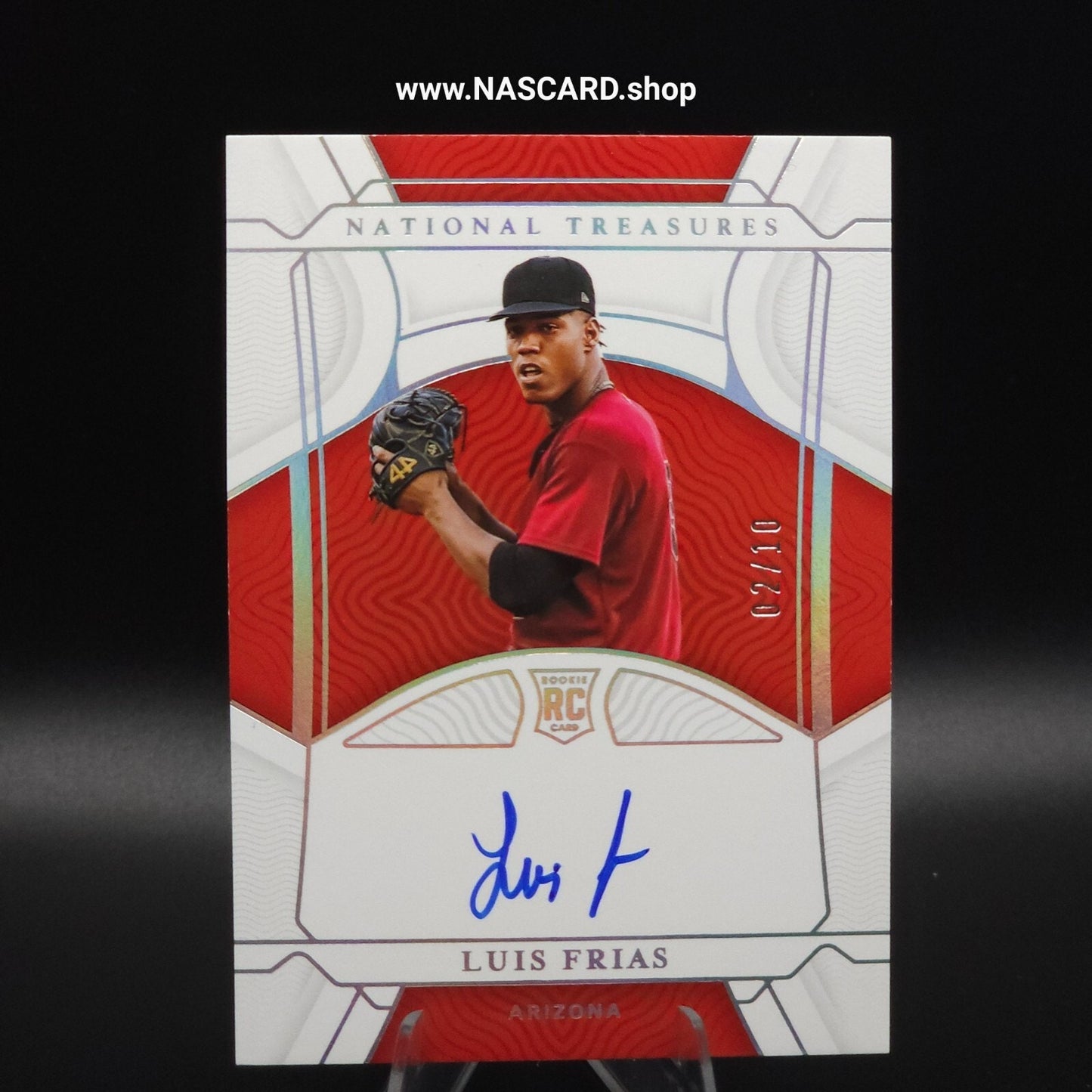 2022 National Treasures Rookie Signatures Holo Silver Luis Frias /10 (AU, RC)