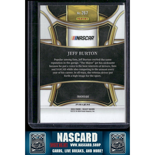 2024 Panini Select #267 Jeff Burton Zebra Prizms