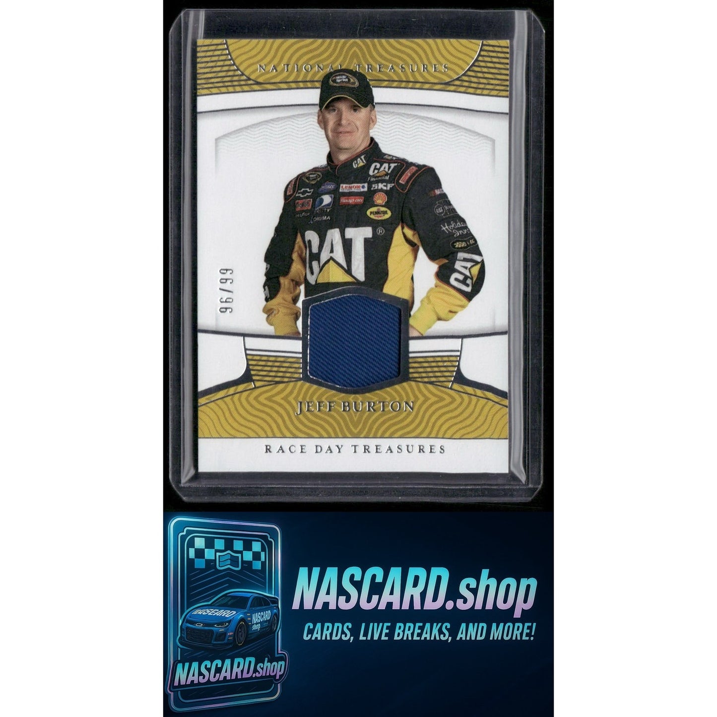 2023 Panini National Treasures Jeff Burton Race Day Treasures Firesuits #/99 - NASCARD.shop