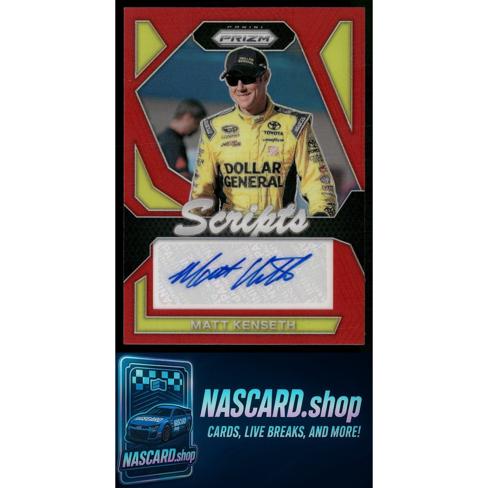 2024 Panini Prizm #S-MKH Matt Kenseth Scripts Red - NASCARD.shop