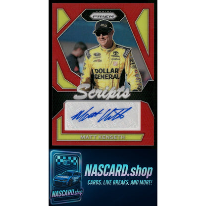2024 Panini Prizm #S-MKH Matt Kenseth Scripts Red - NASCARD.shop