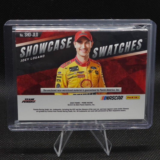 2023 Panini Prime Racing Showcase Swatches Holo Gold #SHO-JLO Joey Logano /5