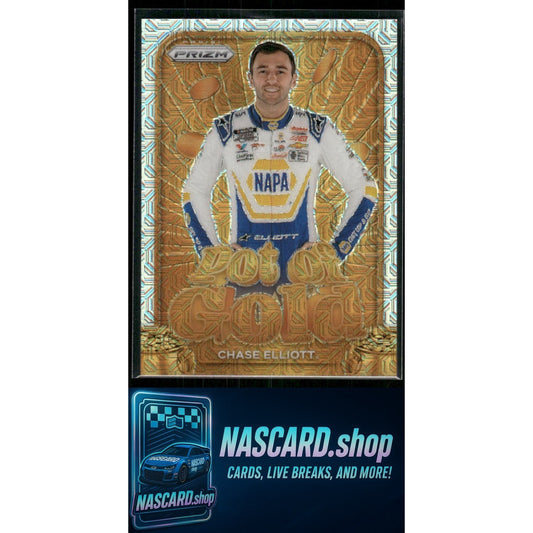 2024 Panini Prizm #9 Chase Elliott Pot Of Gold Mojo #/25