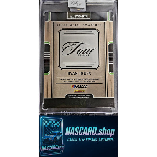 2025 Panini Turn Four Racing #SWS-RTX Ryan Truex Sheet Metal Swatches #/75