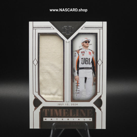 2024 Panini National Treasures Timeline Materials #TM-TAY Taylor Gray /99