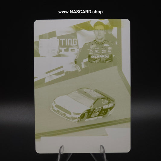 2019 Panini Victory Lane Starting Grid #S21 Printing Plate Ryan Blaney 1/1 - NASCARD.shop